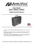 User Guide S222 / SW222 / SW223