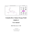 Columbia River Salmon Passage Model, CRiSP.1.5, User Manual