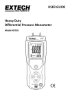 USER GUIDE Heavy Duty Differential Pressure Manometer