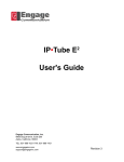 IP•Tube E2 User`s Guide - Engage Communication, Inc.