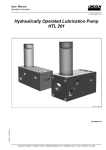 Hydraulically Operated Lubrication Pump HTL 201