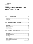 Unitary (UNT) Controller 1100 Series User`s Guide
