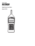 User`s Guide Digital Sound Level Meter Model 407750