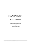 CAN-PCI/331 - esd electronics, Inc.