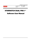 STARWATCH DUAL PRO I™ Software User Manual