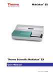 Multiskan EX Thermo Scientific Multiskan EX User Manual