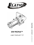 ELATION DW PROFILE - USER MANUAL 1.0