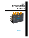 HD-SDI/SDI To DVI-D and Audio Converter User Manual - AV-iQ