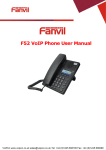 Fanvil F52 User Manual