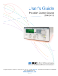 LDX-3412 Precision Laser Diode Driver Manual