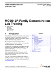 MC9S12P-Family Demonstration Lab Training