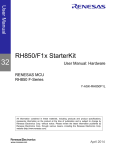RH850/F1x Starter Kit User`s Manual