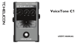 VoiceTone C1 Manual - English - TC