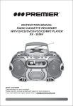instruction manual radio cassette recorder with dvcd/svcd