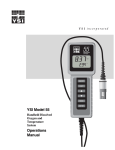 YSI Model 55 Operations Manual