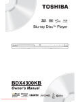 Toshiba BDX4300KB Operating Instructions Manual