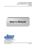 User`s Handbook for - Critical Power Group