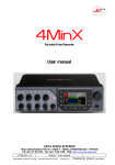 4MinX User Manual - February 2015 - Sound