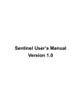Sentinel User`s Manual Version 1.0