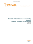 Teradata Virtual Machine Community Edition Installation