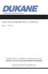 User Manual Applied Vision 4 Software