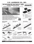 cr laurence co., inc. grs glass railing dry glaze taper