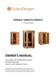 OWNER`S MANUAL - Golden Designs, Inc.