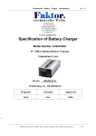Specification of Battery Charger