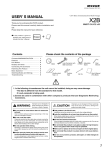 X2B USER`S MANUAL