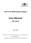 USB 3.0 to HDMI Adapter`s User Manual