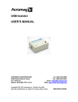 USB Isolator User`s Manual