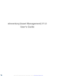 eInventory(Asset Management) V1.0 User`s Guide