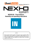 NEXHO-IN – Flood detector Assembly and operating instructions