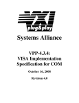 VISA for the Component Object Model