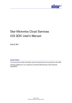 Star Micronics Cloud Services iOS SDK User`s Manual