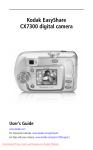 Kodak CX7300 User Guide Manual pdf