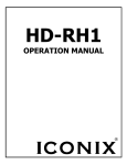 HD-RH1 Operations Manual