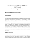 Gas Chromatograph Varian 3700 Series User Manual