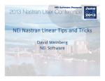 NEi Nastran Linear Tips and Tricks