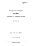 Description of the Program CODING1