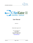 C-NaviGator I User Guide - C