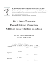 CRIRES data reduction cookbook