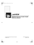 LabVIEW Statistical Process Control Toolkit Reference Manual