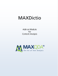 MAXQDA 10 MAXDictio