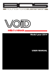 Model year 2014 USER MANUAL