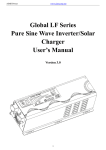 Global LF Series Pure Sine Wave Inverter/Solar Charger