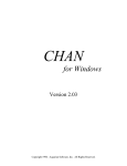 the CHAN User`s Manual () file.