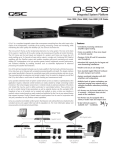 Q-Sys Specifications