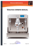 VESUVIUS OWNERS MANUAL - Chris` Coffee Service