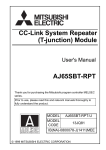 CC-Link System Repeater (T-junction) Module User`s Manual
